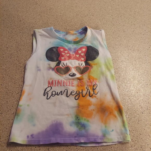 Disney Other - Tie dye Minnie Mouse tank top shirt 7/8 med My home girl